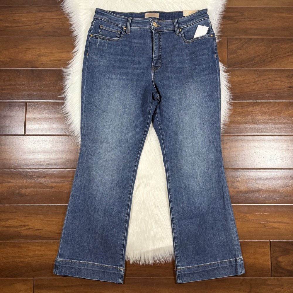 Kut‎ from the Kloth Size 14 P Petite Kelsey High Rise Ankle Flare Denim Jeans
